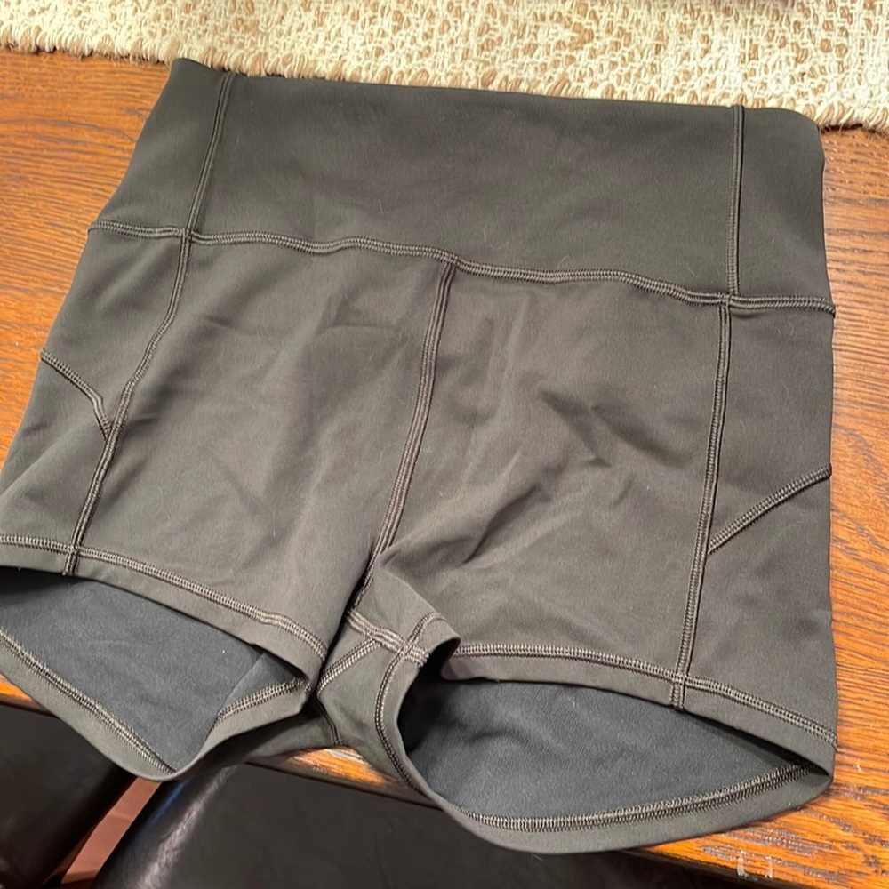 Olive green Lululemon shorts